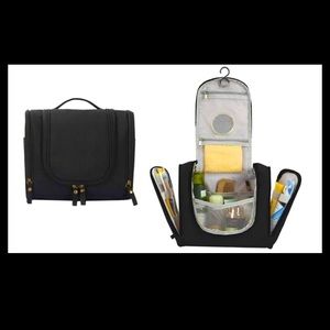Black Travel Hanging Bathroom Organizer (New in Plastic)
